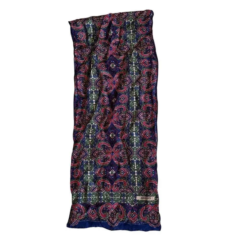 Adolfo Beautiful All Silk Scarf